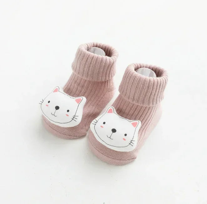 Schattige baby sokken en kniekousen met dierenprint – Babykleding