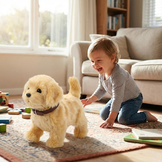 Interactieve Robot Puppy met Zachte Pluche Vacht voor Spelend Leren