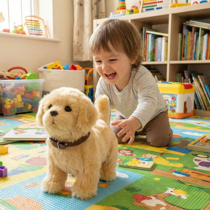 Interactieve Robot Puppy met Zachte Pluche Vacht voor Spelend Leren