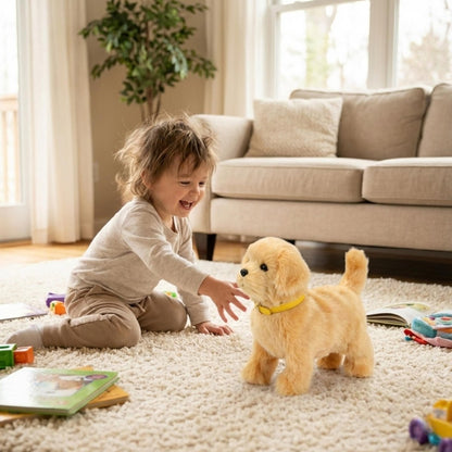 Interactieve Robot Puppy met Zachte Pluche Vacht voor Spelend Leren