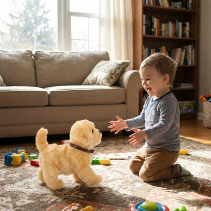 Interactieve Robot Puppy met Zachte Pluche Vacht voor Spelend Leren