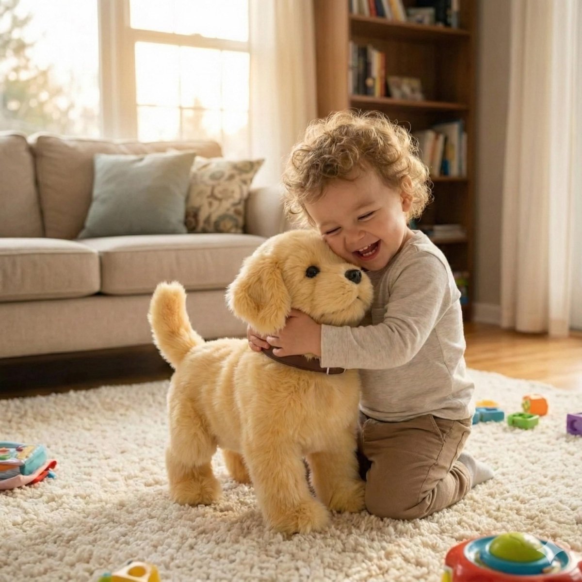 Interactieve Robot Puppy met Zachte Pluche Vacht voor Spelend Leren