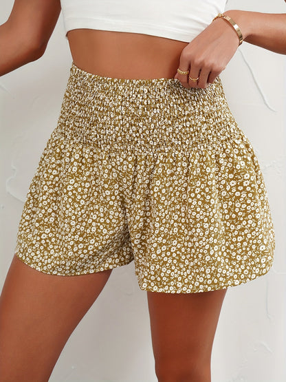 Luchtige Dames Zomershorts met Bloemenprint en Comfortabele Elastische Taille
