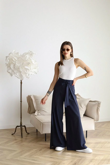 Asya™ Linnen Broek met Wijde Pijpen | Luchtig Comfort voor Elke Dag | 50% KORTING