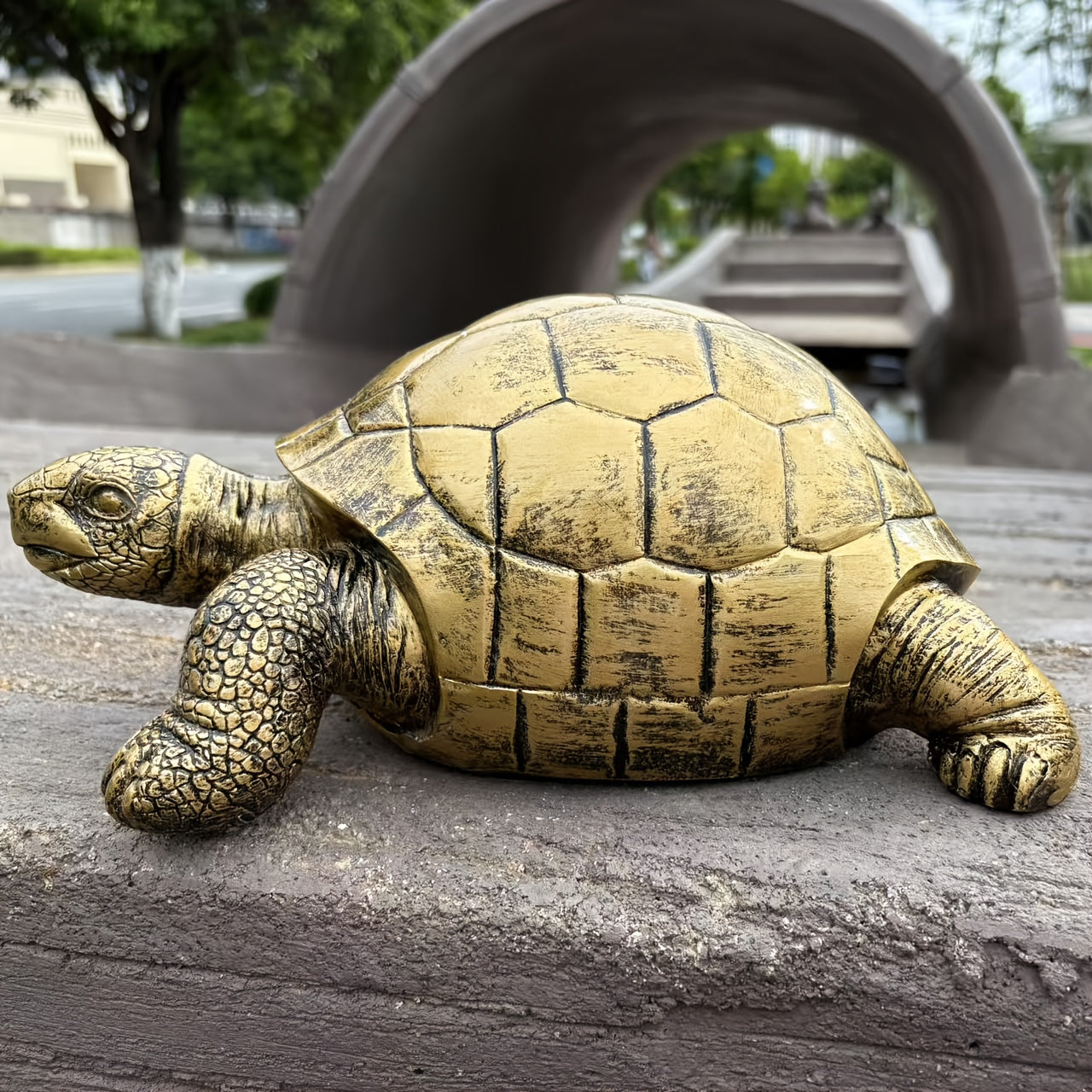 Decoratief Schildpad Tuinbeeld van Hars voor Tuin Terras of Buitenruimte
