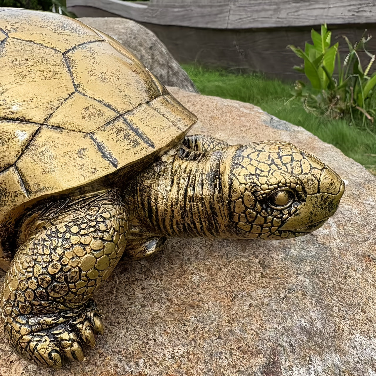 Decoratief Schildpad Tuinbeeld van Hars voor Tuin Terras of Buitenruimte