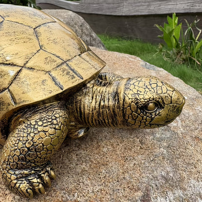 Decoratief Schildpad Tuinbeeld van Hars voor Tuin Terras of Buitenruimte