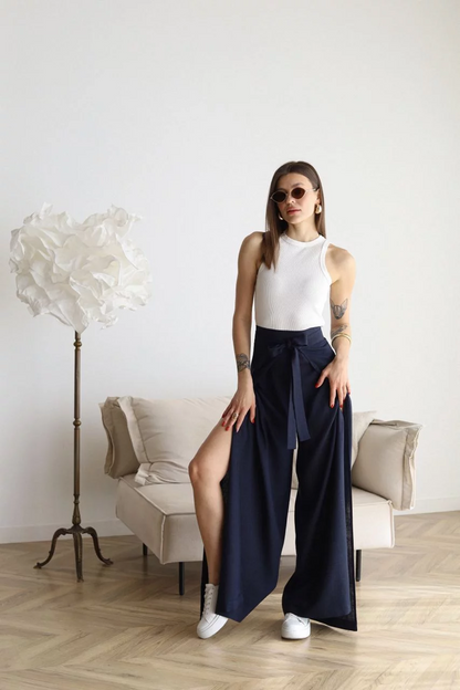 Asya™ Linnen Broek met Wijde Pijpen | Luchtig Comfort voor Elke Dag | 50% KORTING