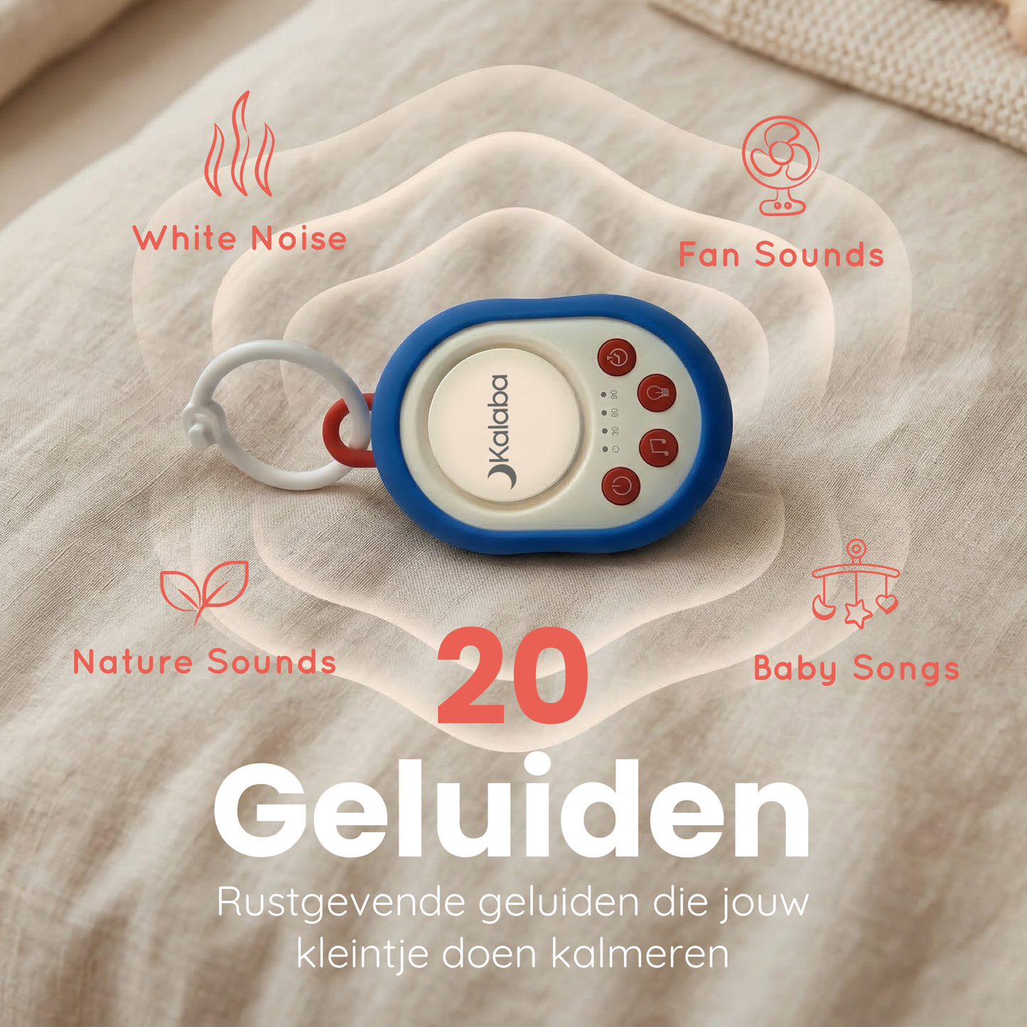 Kalaba Go – Draagbaar Rustlampje voor Slaap van je Baby