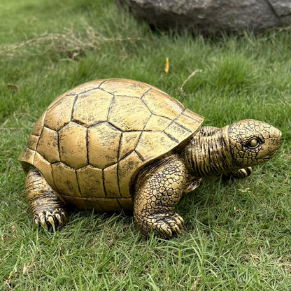 Decoratief Schildpad Tuinbeeld van Hars voor Tuin Terras of Buitenruimte