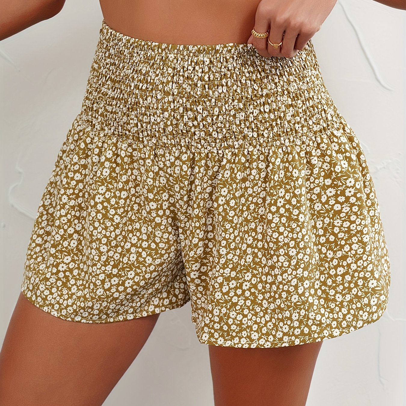 Luchtige Dames Zomershorts met Bloemenprint en Comfortabele Elastische Taille