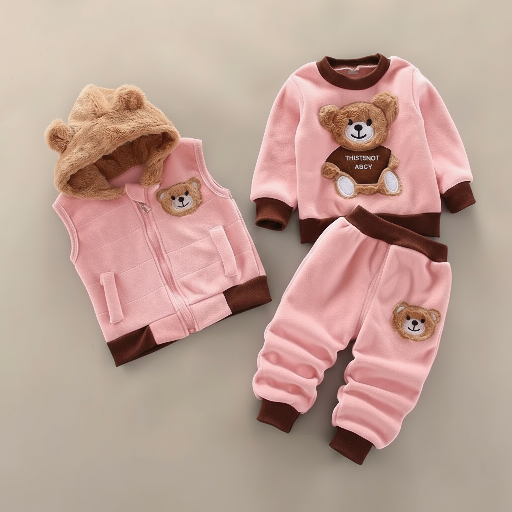 Bear Fashion Set - Comfortabel & Warmerend – Herfst/Winter Pakje