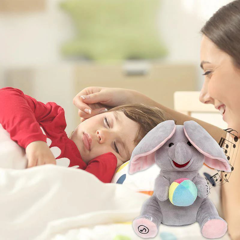 Peek-a-Boo Olifant™ met muziek – het knuffelvriendje dat huilen verandert in lachen