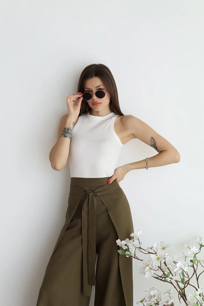 Asya™ Linnen Broek met Wijde Pijpen | Luchtig Comfort voor Elke Dag | 50% KORTING