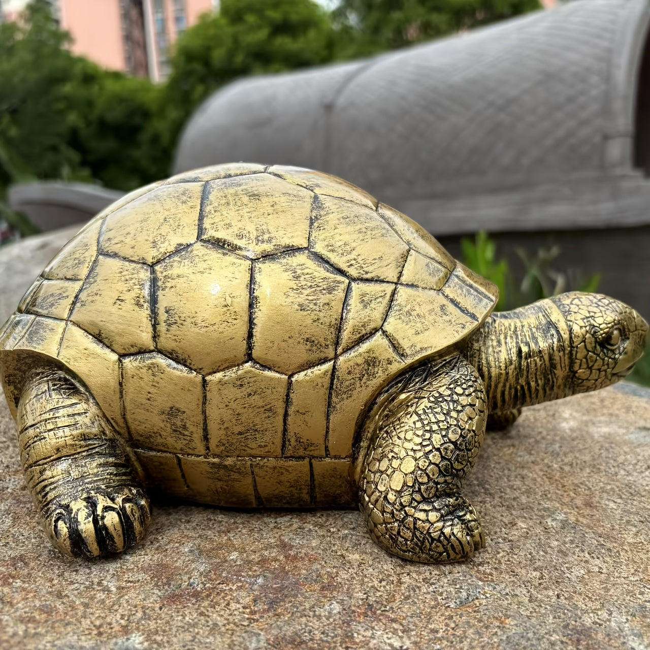 Decoratief Schildpad Tuinbeeld van Hars voor Tuin Terras of Buitenruimte