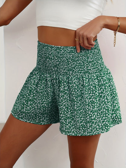 Luchtige Dames Zomershorts met Bloemenprint en Comfortabele Elastische Taille