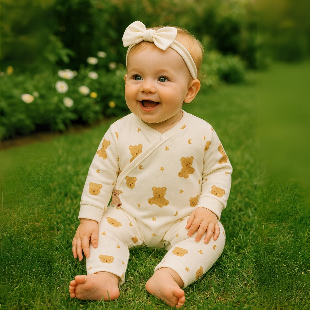Baby Jumpsuit voor Jongens en Meisjes met Schattig Dierenpatroon