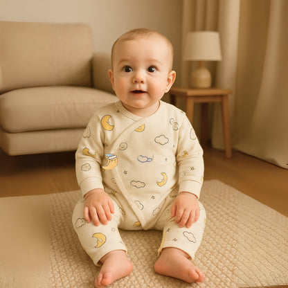 Baby Jumpsuit voor Jongens en Meisjes met Schattig Dierenpatroon