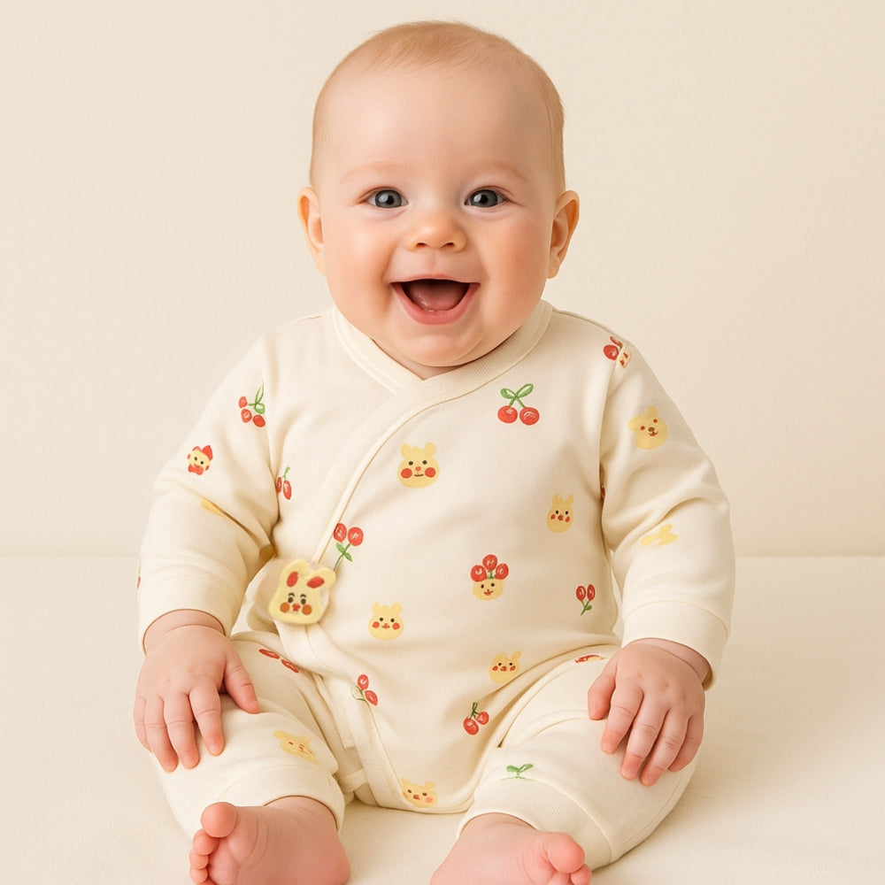 Baby Jumpsuit voor Jongens en Meisjes met Schattig Dierenpatroon