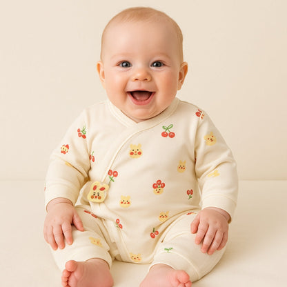 Baby Jumpsuit voor Jongens en Meisjes met Schattig Dierenpatroon