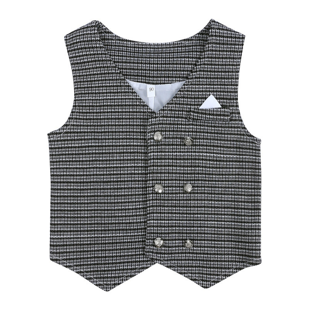 Jongens Outfit Set voor Baby's en Peuters met Vest en Strik voor Feestelijke Momenten