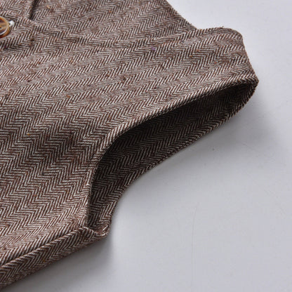 Kinder Outfit Set voor Peuters en Kinderen met Vest en Strik voor Feestelijke Gelegenheden