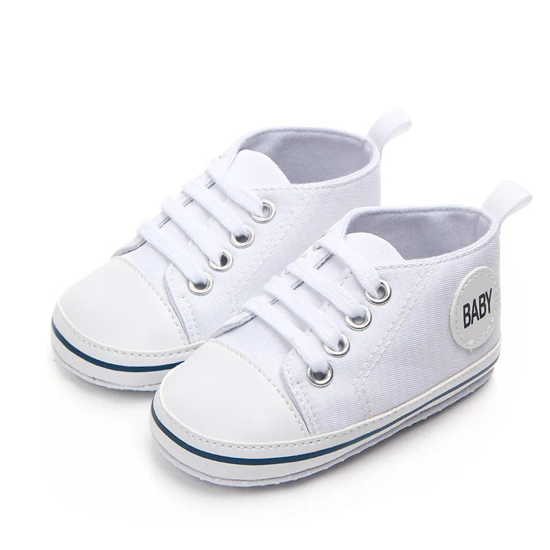 👶✨ Eerste Stapjes Canvas Schoentjes – Comfortabel & Kleurrijk
