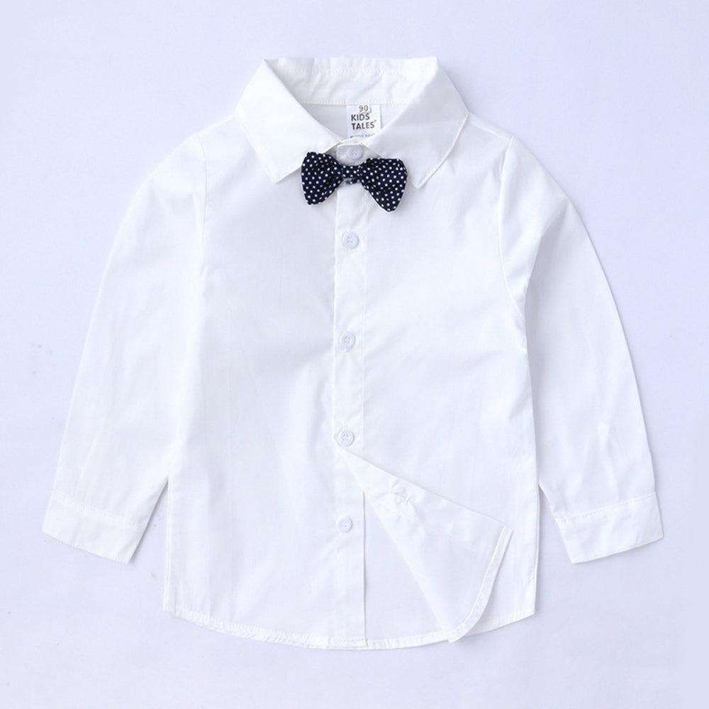 Jongens Formele Outfit Set voor Baby en Peuters met Krijtstreep Vest en Strik voor Feestelijke Gelegenheden
