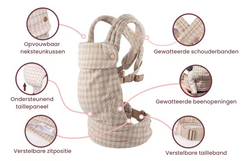 Nestiq Draagzak – Ergonomische Baby & Peuter draagzak