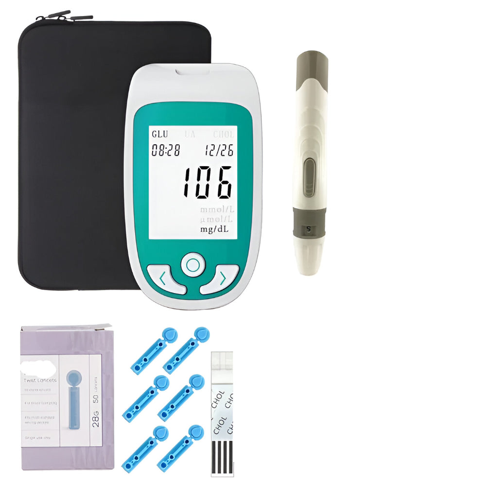Multifunctionele Cholesterol en Glucose Meter voor Thuisgebruik met Display