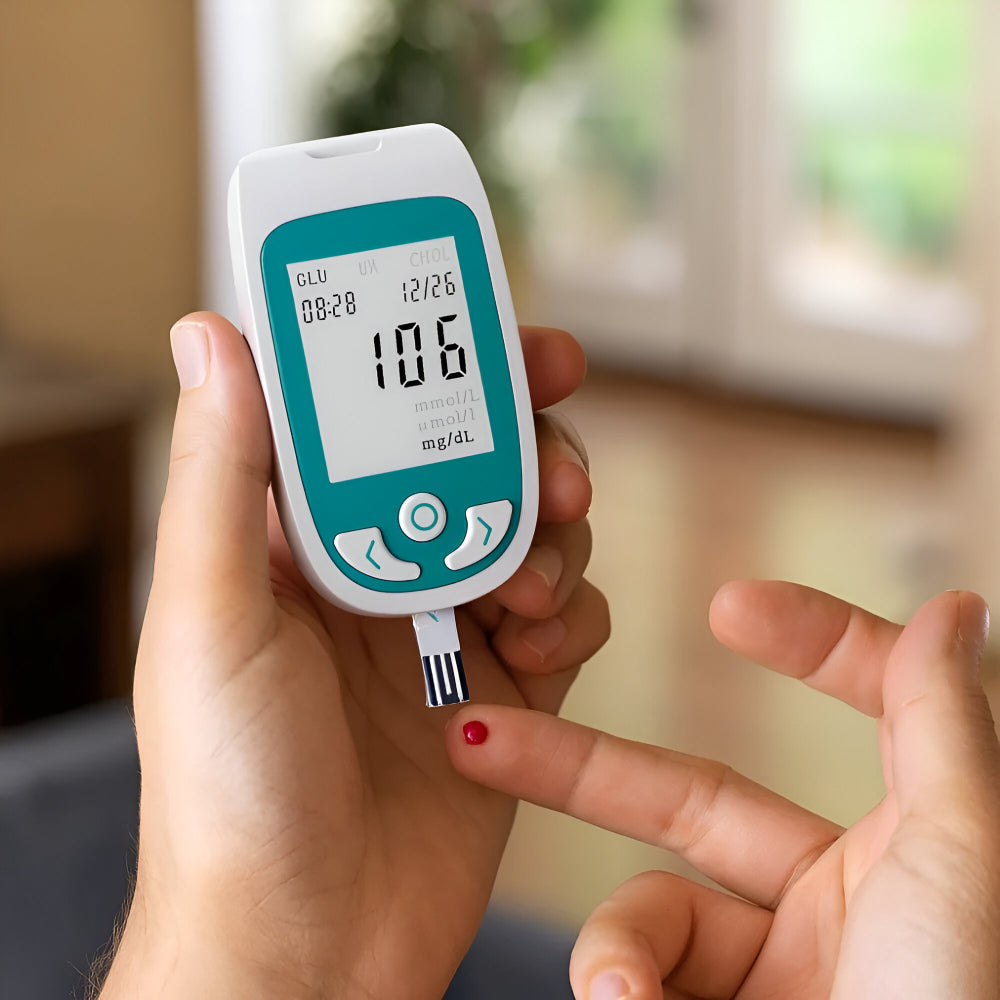 Multifunctionele Cholesterol en Glucose Meter voor Thuisgebruik met Display