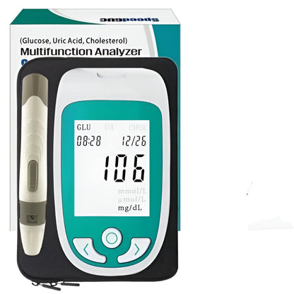 Multifunctionele Cholesterol en Glucose Meter voor Thuisgebruik met Display