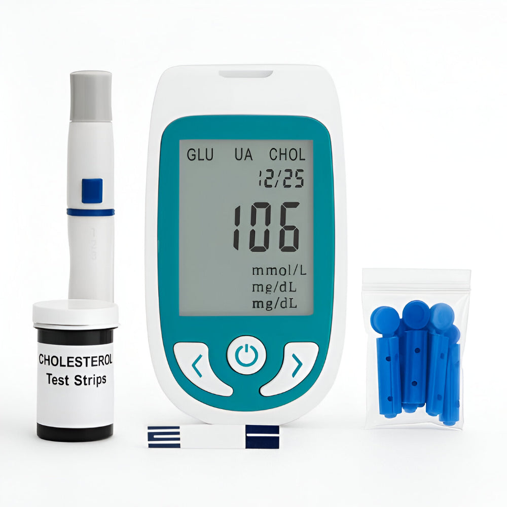 Multifunctionele Cholesterol en Glucose Meter voor Thuisgebruik met Display