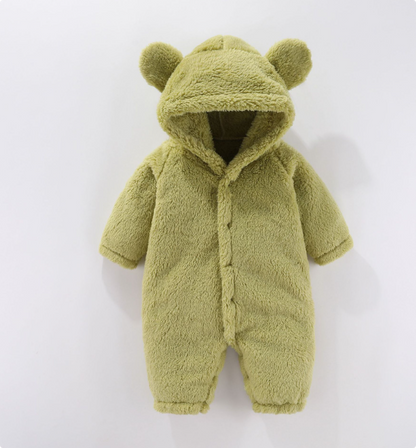 Otis - Fleece Romper Met Capuchon
