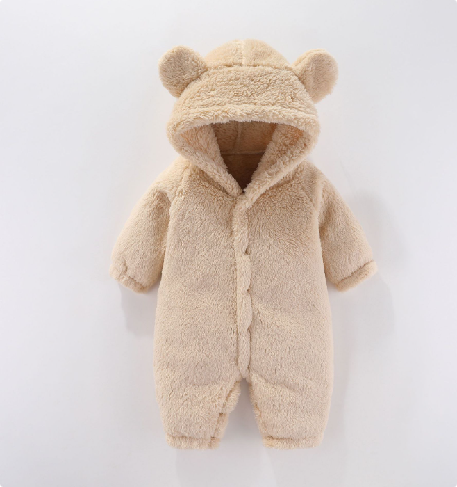 Otis - Fleece Romper Met Capuchon