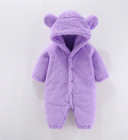 Otis - Fleece Romper Met Capuchon