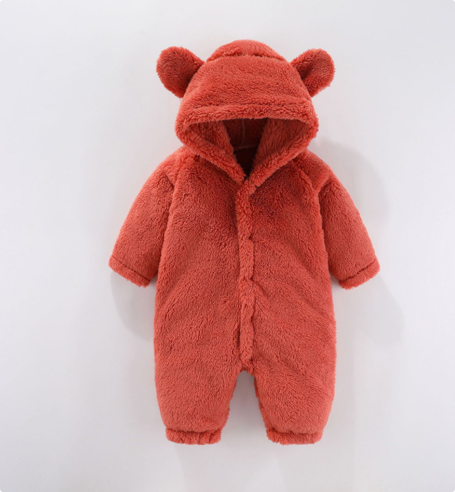 Otis - Fleece Romper Met Capuchon