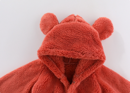 Otis - Fleece Romper Met Capuchon