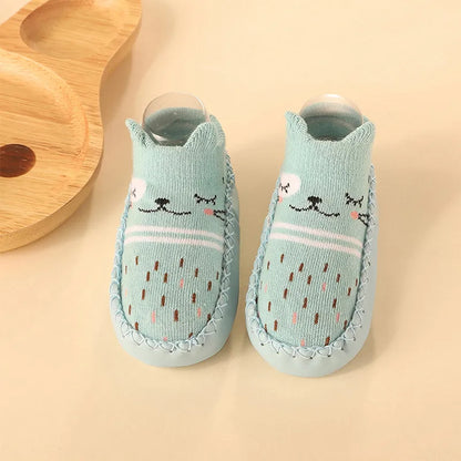 Zachte Antislip Sokken met Leren & Kurken Zool – Comfortabel voor Kinderen!
