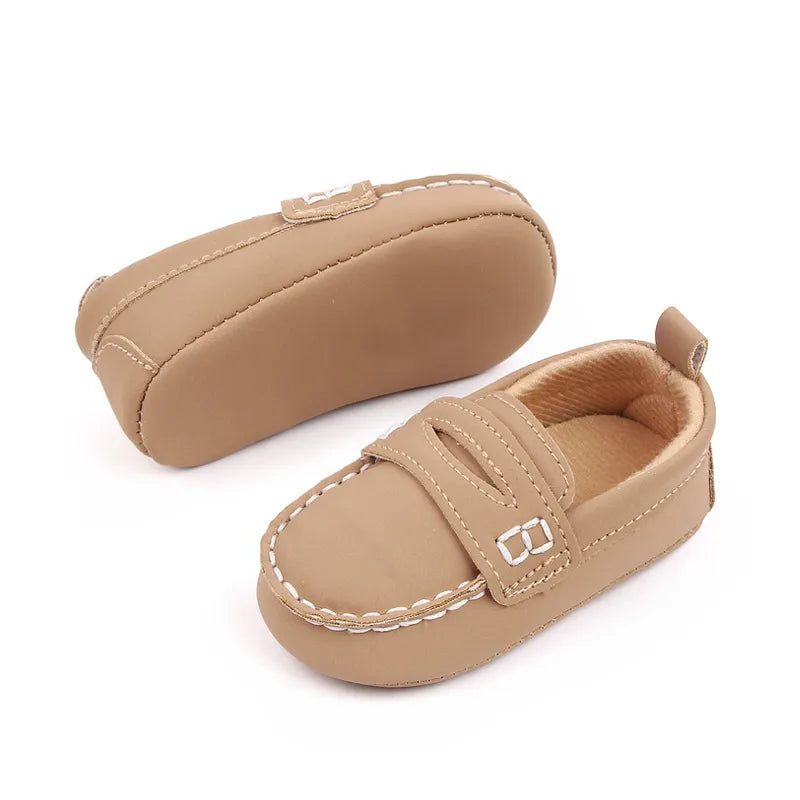 Soft Moccasins with Rubber Sole – Perfect for First Steps!
