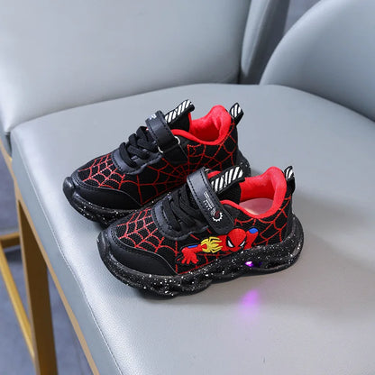 🦸‍♂️💥 Superhelden LED Sneakers – Lichtgevend & Superlicht!