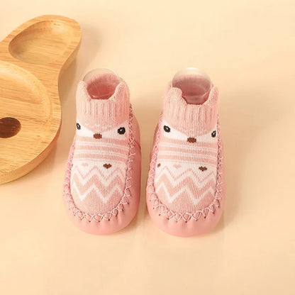 Zachte Antislip Sokken met Leren & Kurken Zool – Comfortabel voor Kinderen!