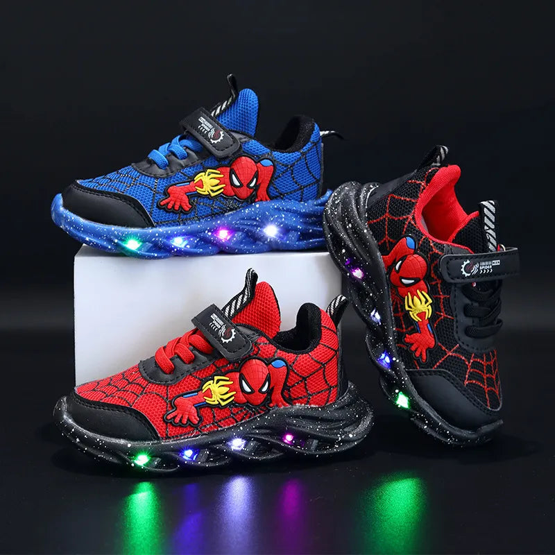 🦸‍♂️💥 Superhelden LED Sneakers – Lichtgevend & Superlicht!