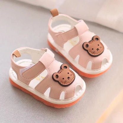 🐻✨ First Step Sandals – Cute & Comfy for your Little One!