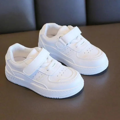 🏃‍♂️✨ Tough & Stylish Leather Sneakers for Little Adventurers