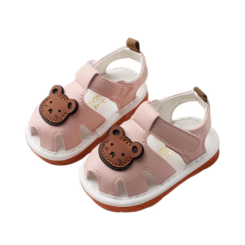 🐻✨ First Step Sandals – Cute & Comfy for your Little One!
