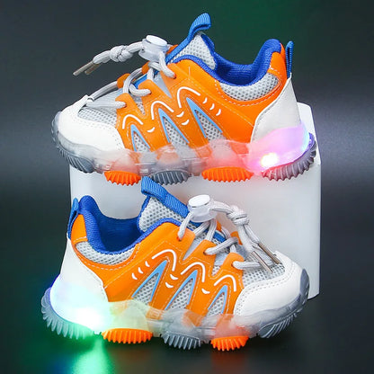 🌈👟 Kleurrijke LED Sneakers – Lichtgevende Stappen voor Kinderen!