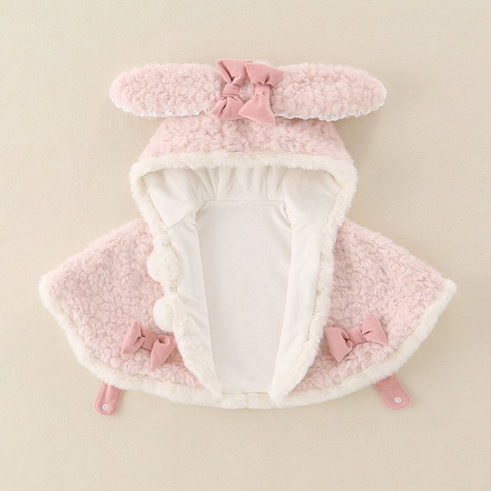 Baby Cape voor Meisjes met Konijnenoren en Capuchon