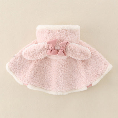 Baby Cape voor Meisjes met Konijnenoren en Capuchon