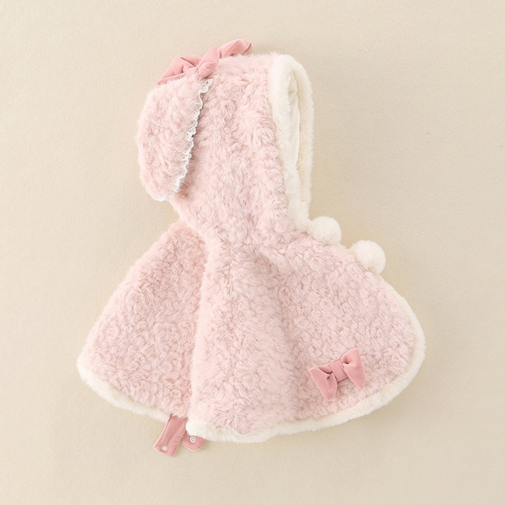 Baby Cape voor Meisjes met Konijnenoren en Capuchon